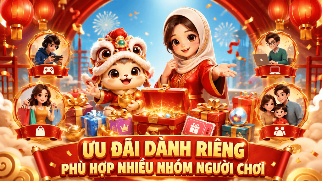 ƯU ĐÃI DÀNH RIÊNGPHÙ HỢP NHIỀU NHÓM NGƯỜI CHƠI